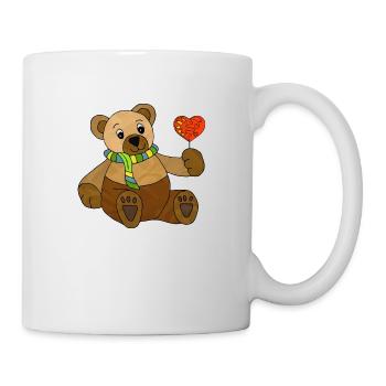 Teddybär - Tasse - Weiß - Rechts