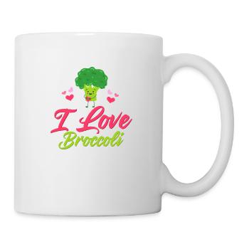I Love Broccoli Broccolies Vegetable - Mug - white - Right
