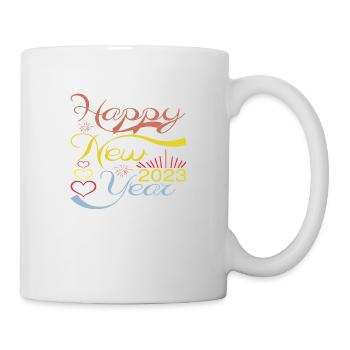 Happy New Year 2023 - Tasse - Weiß - Rechts