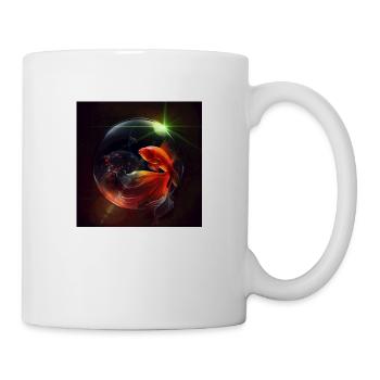 Betta Fisch Universum - Tasse - Weiß - Rechts