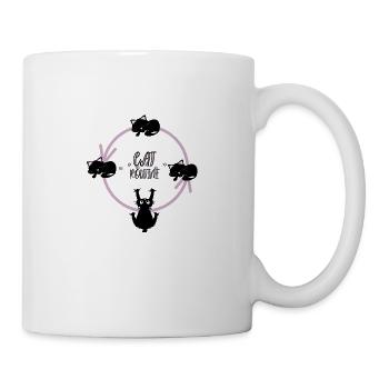Katzen-Routine - Tasse - Weiß - Rechts
