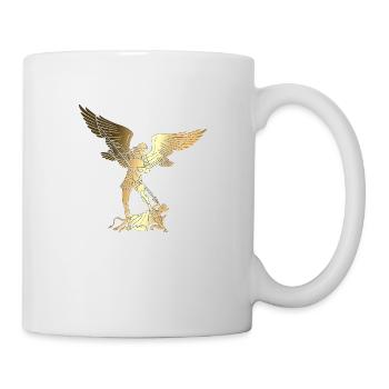 Michael Erzengel Heiliger Christlicher Engel Heiliger Heiliger Snkt - Tasse - Weiß - Rechts