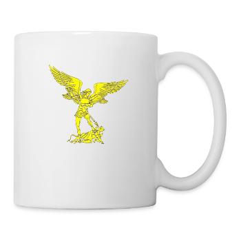 Michael Erzengel Heiliger Christlicher Engel Heiliger Heiliger Snkt - Tasse - Weiß - Rechts