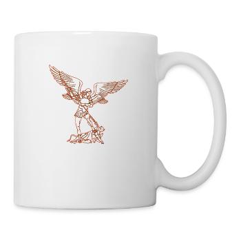 Michael Erzengel Heiliger Christlicher Engel Heiliger Heiliger Snkt - Tasse - Weiß - Rechts