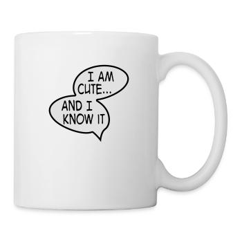 niedlich - Tasse - Weiß - Rechts