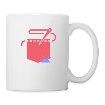 retouche couture - Mug blanc - blanc - Droite