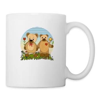 Teddy bears - Mug - white - Right
