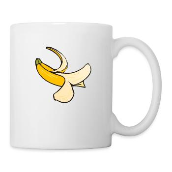 banane - Mug blanc - blanc - Droite