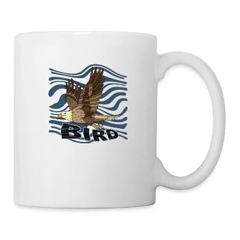Oiseau - Mug blanc - blanc - Droite