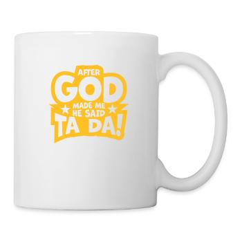 Après que Dieu m’ait fait - Mug blanc - blanc - Droite