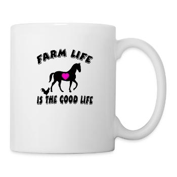 Ferme - Mug blanc - blanc - Droite