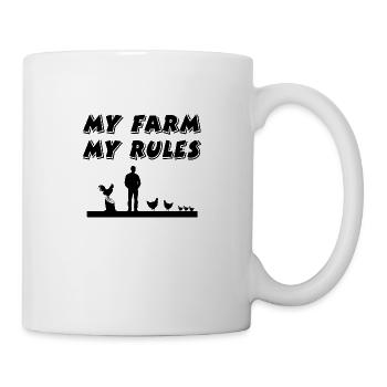 Ferme - Mug blanc - blanc - Droite