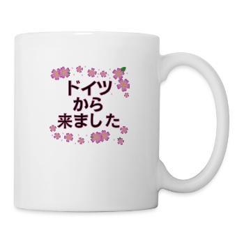 Sakura ich komme aus Deutschland - Tasse - Weiß - Rechts
