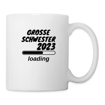 Große Schwester 2023 loading - Tasse - Weiß - Rechts