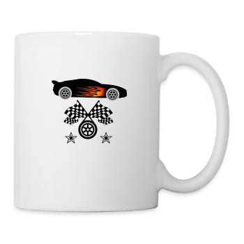 Voiture - Mug blanc - blanc - Droite