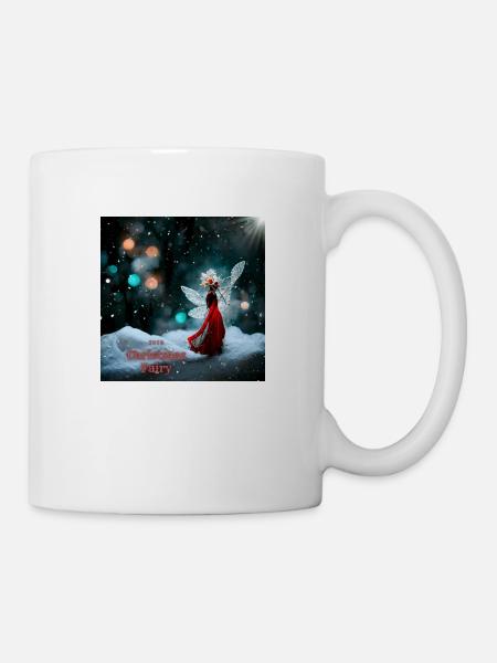 Winter fairy on Christmas Day - Mug - white
