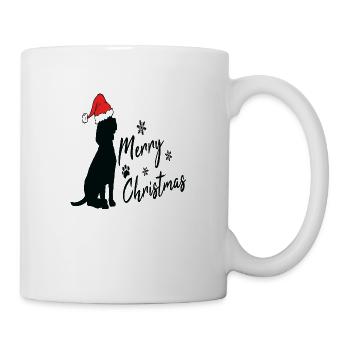 merry christmas beagle - Tasse - Weiß - Rechts