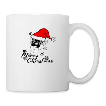 Joyeux Noël Boxer Chiot - Mug blanc - blanc - Droite