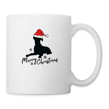 Joyeux boxer de Noël - Mug blanc - blanc - Droite