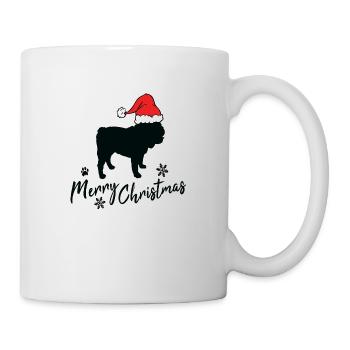 Joyeux Noël deutsch Bulldog - Mug blanc - blanc - Droite