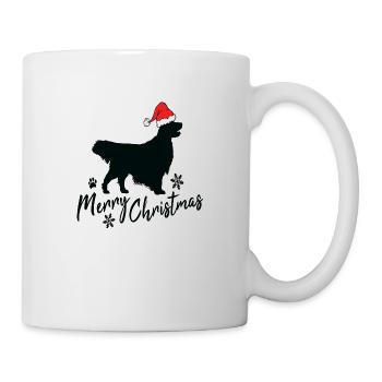 Joyeux Golden Retriever de Noël - Mug blanc - blanc - Droite