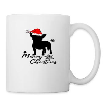 merry christmas chihuahua - Tasse - Weiß - Rechts