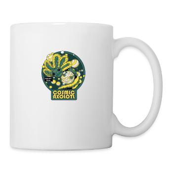 Kosmischer Axolotl - Tasse - Weiß - Rechts