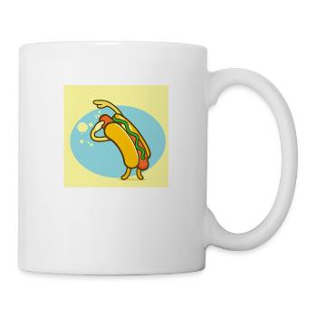 Hot dog dancing super idée cadeau - Mug blanc - blanc - Droite