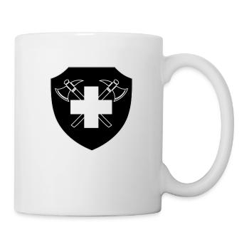 Feuerwehr Schweiz inveriert - Tasse - Weiß - Rechts