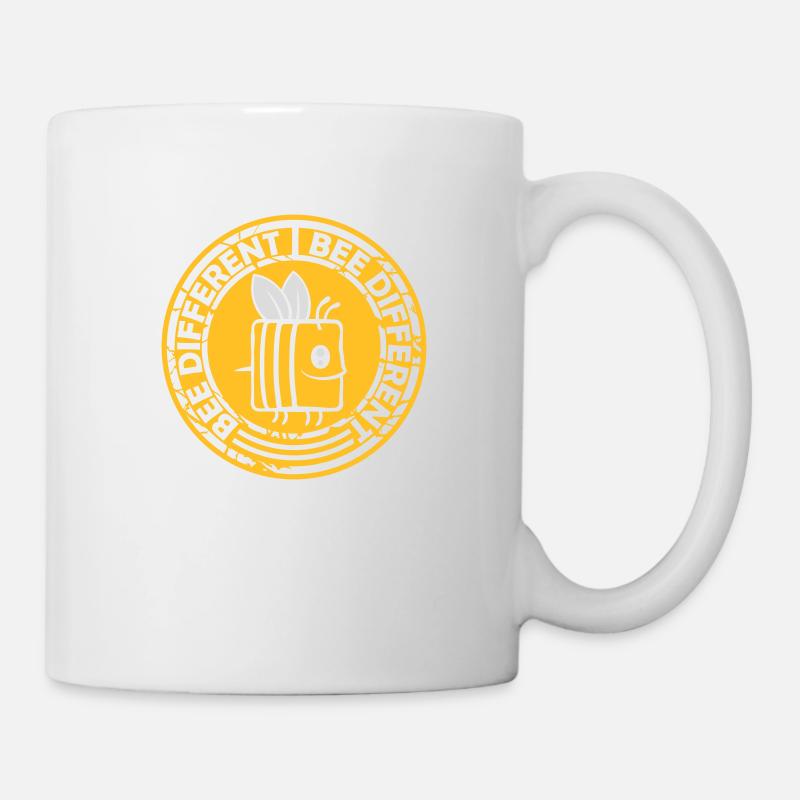 bee different Spruch Zitat - Tasse - Weiß
