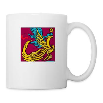 Illustration d’un phénix, style vectoriel - Mug blanc - blanc - Droite