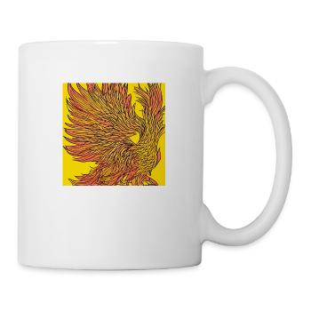 Illustration d’un phénix, style vectoriel - Mug blanc - blanc - Droite