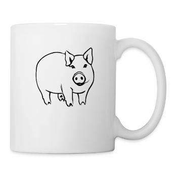 pig sweet pigs pigs animal animals 09 - Mug - white - Right