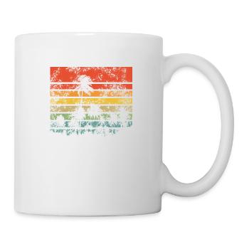 travel - addicted to travel - Palms - Retro Style - Mug - white - Right