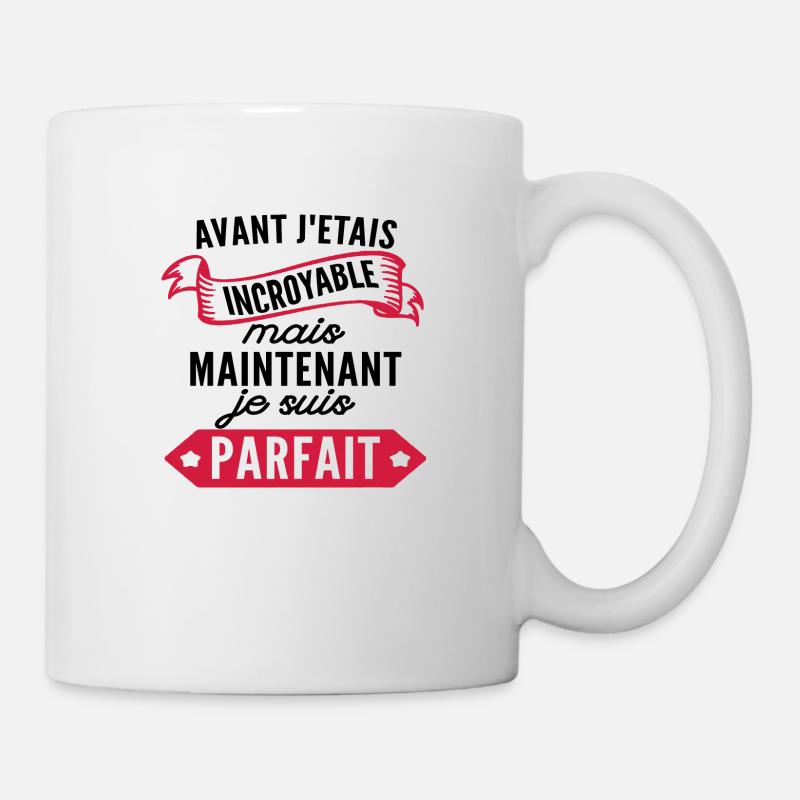 je suis parfait - Mug blanc - blanc