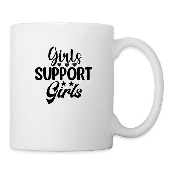 Girls support Girls - Tasse - Weiß - Rechts