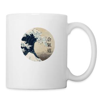 vague aikido cercle - Mug blanc - blanc - Droite