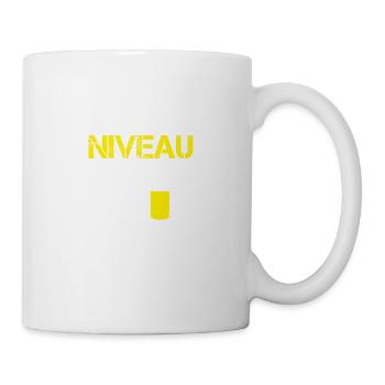 Lustiges TSCHÜSS NIVEAU BIS MONTAG Mallorca Saufen - Tasse - Weiß - Rechts