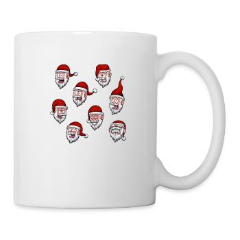 Santa Claus Heads - Mug - white - Right