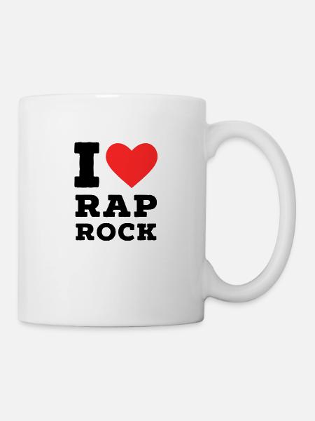 Ich liebe Rap Rock - Tasse - Weiß