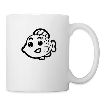 Poisson Sourire Vecteur Sourire Poisson - Mug blanc - blanc - Droite