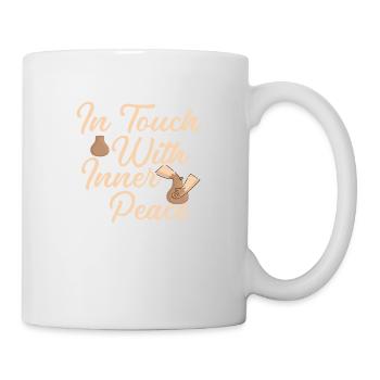 En contact avec l’artiste céramiste Inner Peace - Mug blanc - blanc - Droite