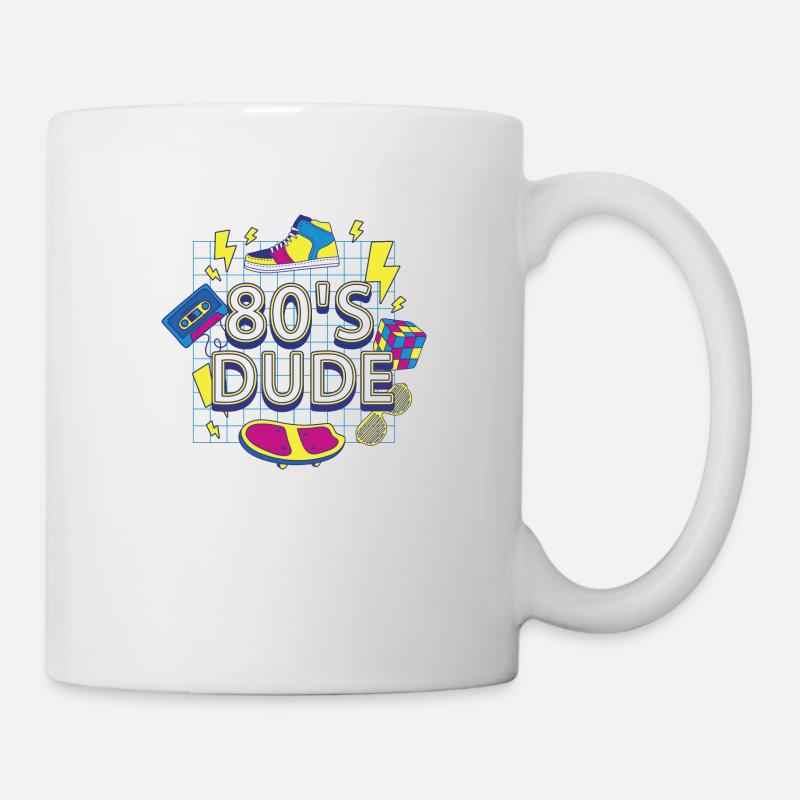 80èr DUDE - Tasse - Weiß