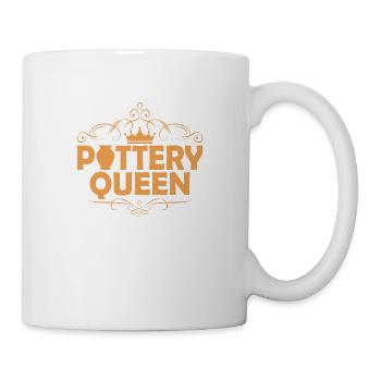 Pottery Queen Ceramics Artist Pot Maker - Tasse - Weiß - Rechts