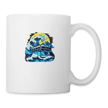 Fusion du bus et du puits - Mug blanc - blanc - Droite
