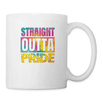 LGBTQ Regenbogen Stolz Pride Geschenk - Tasse - Weiß - Rechts