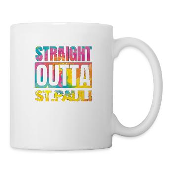 St Pauli Hamburg Heimat Stolz Geschenk - Tasse - Weiß - Rechts