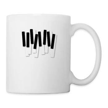 LIFE IS LIKE A PIANO KEYBOARD ART DESIGN - Mug - white - Right