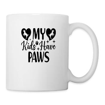 My Kids Have Paws - Tasse - Weiß - Rechts