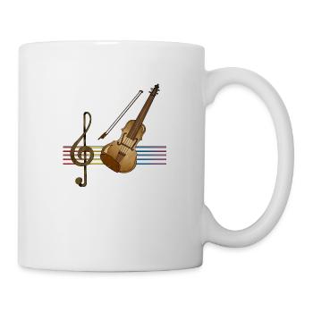 Violon - Mug blanc - blanc - Droite